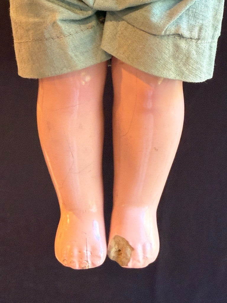 Early Vintage American Effanbee 14.5” Composition Skippy Character Boy Doll