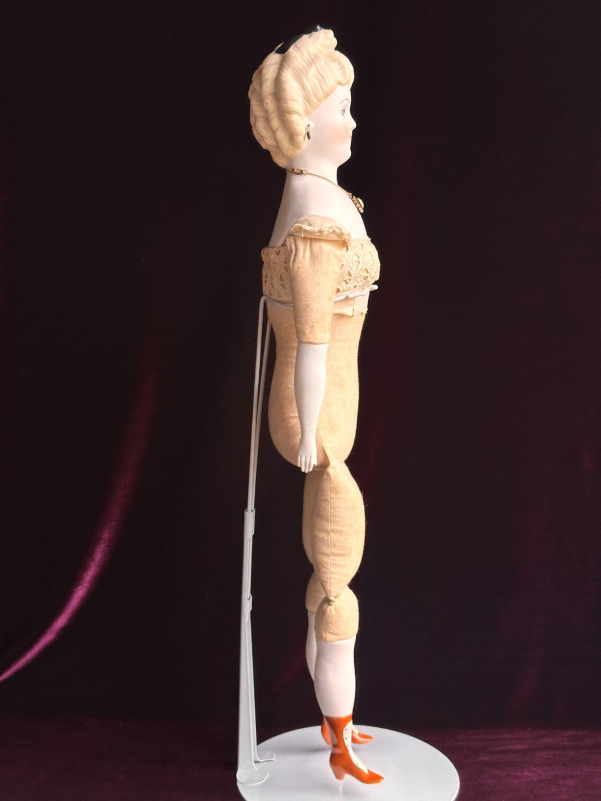 Vintage Porcelain 22” Signed Emma Clear Parian China Doll