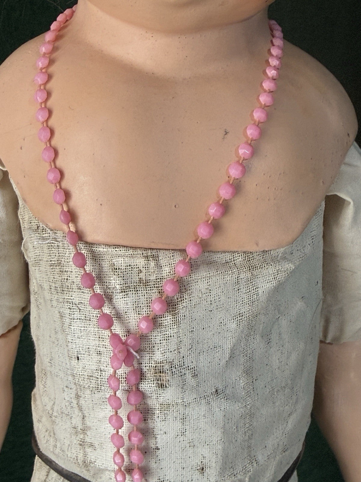 Antique German Paper Mache 24” Doll with Glass Eyes