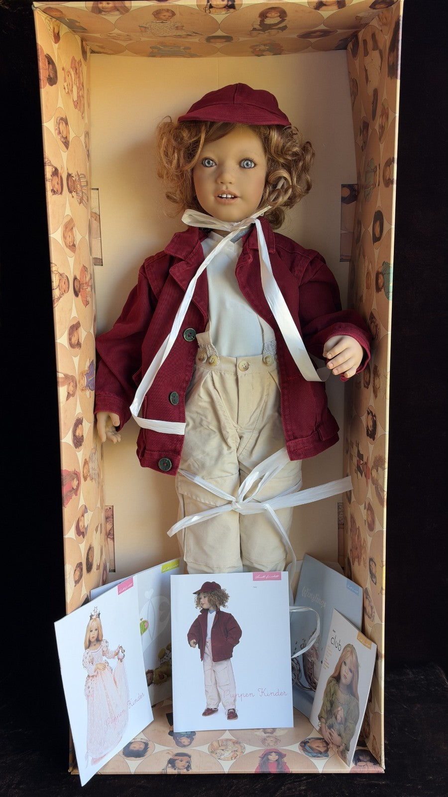 Collectible Annette Himstedt 33” Vinyl Doll Akki Boy from Finland New in Box