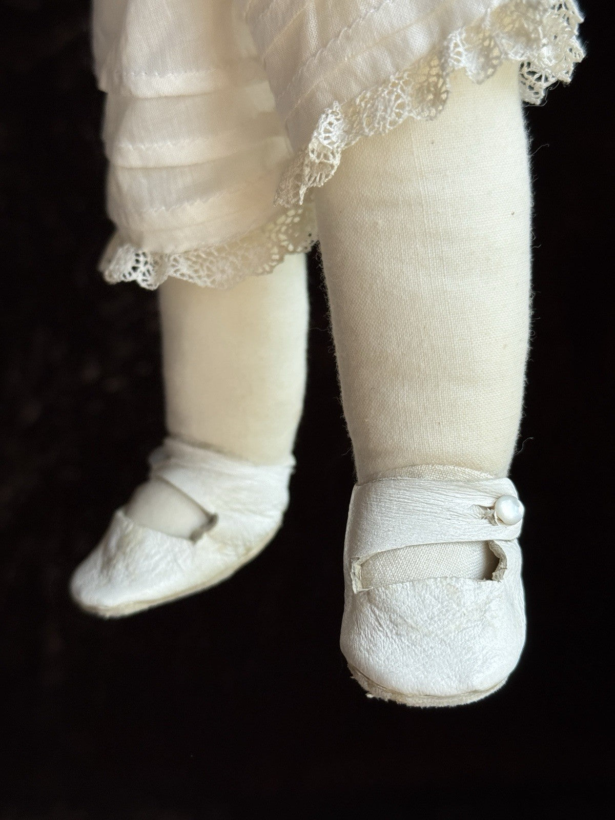 Porcelain 13.5” Repro of Antique Gebruder Heubach 7851 Character Girl Doll