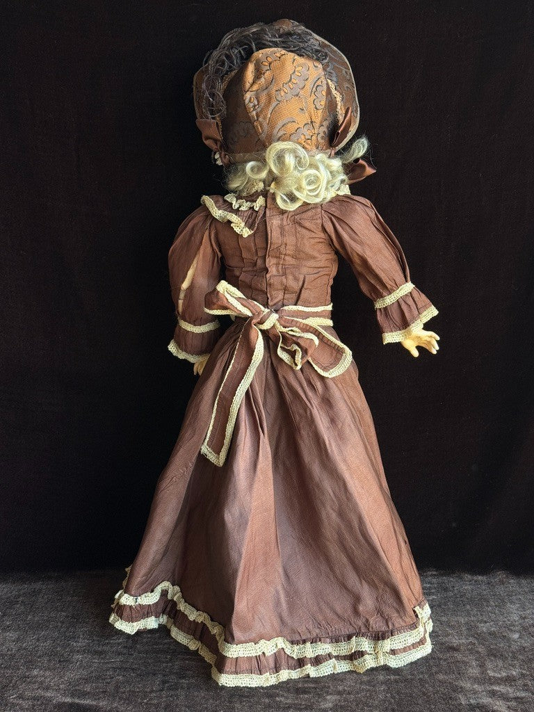 Rare Antique German 21” Kestner 156 Bisque Head Doll