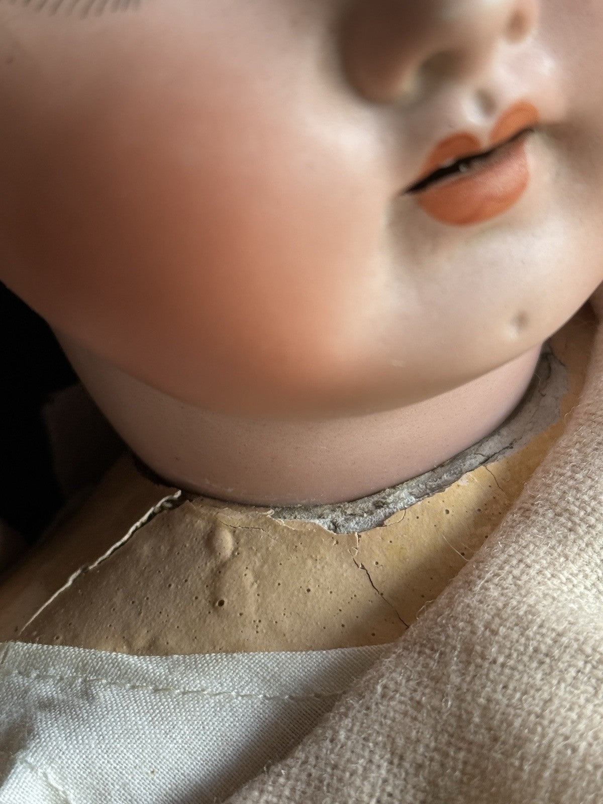 Antique German 23” Hoffmeister/Bergmann (?) Bisque Head Doll