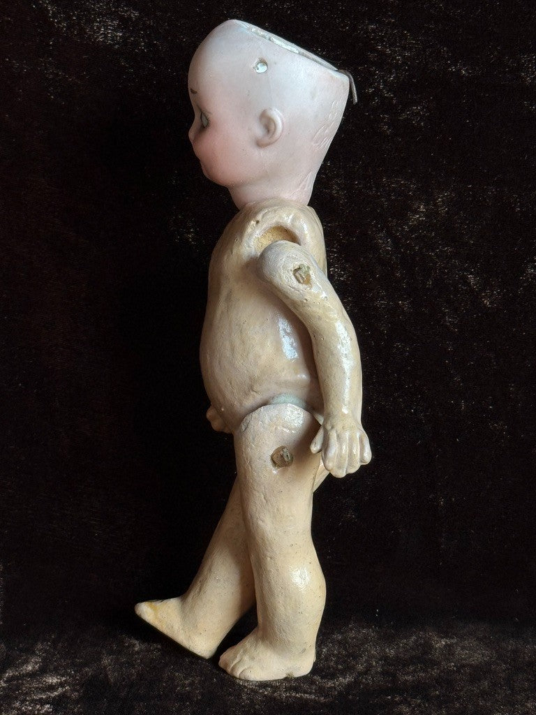Antique German Marseille Borgfeldt 253 Googly Eyes Nobbi Kid Bisque Head Doll