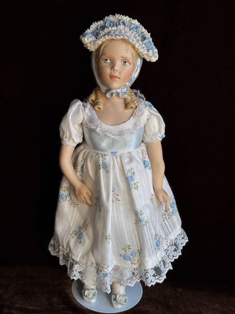 OOAK Collectible 13.5" Kathy Redmond Porcelain Girl Doll