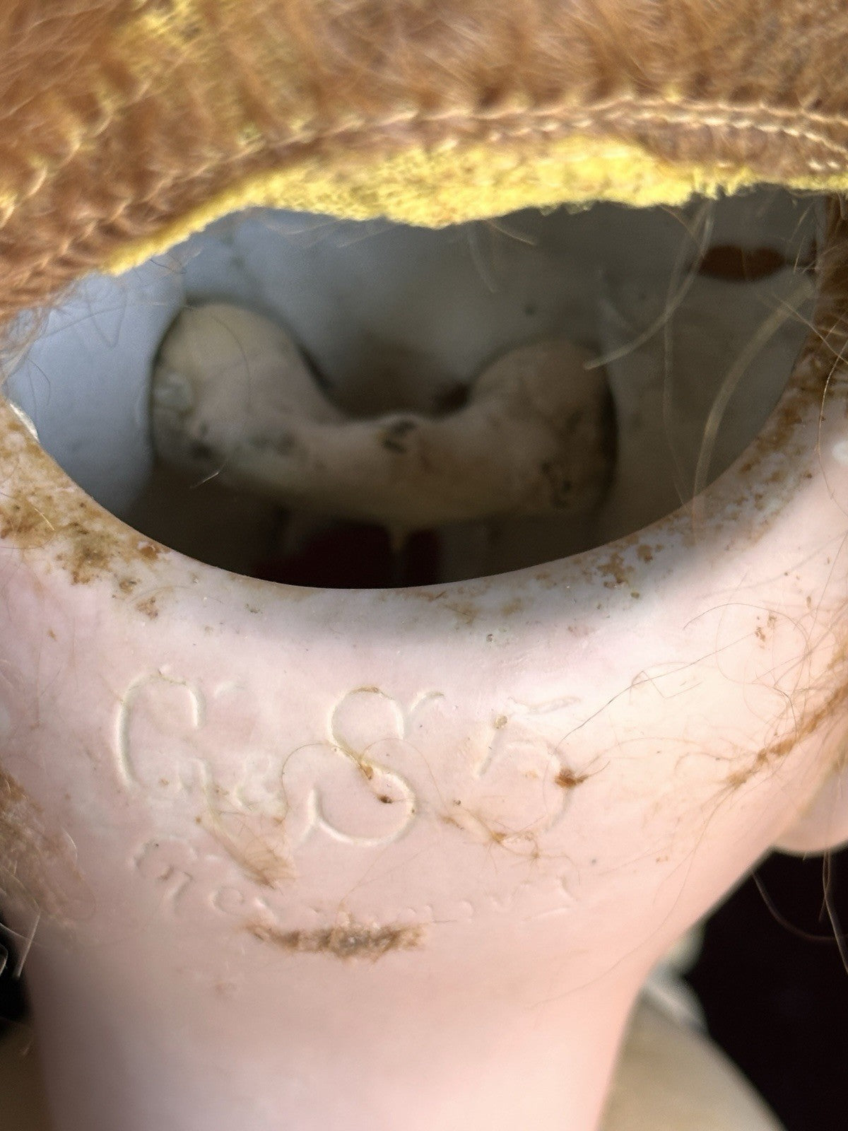 Antique German 23” Gans & Seyfarth Bisque Head Doll