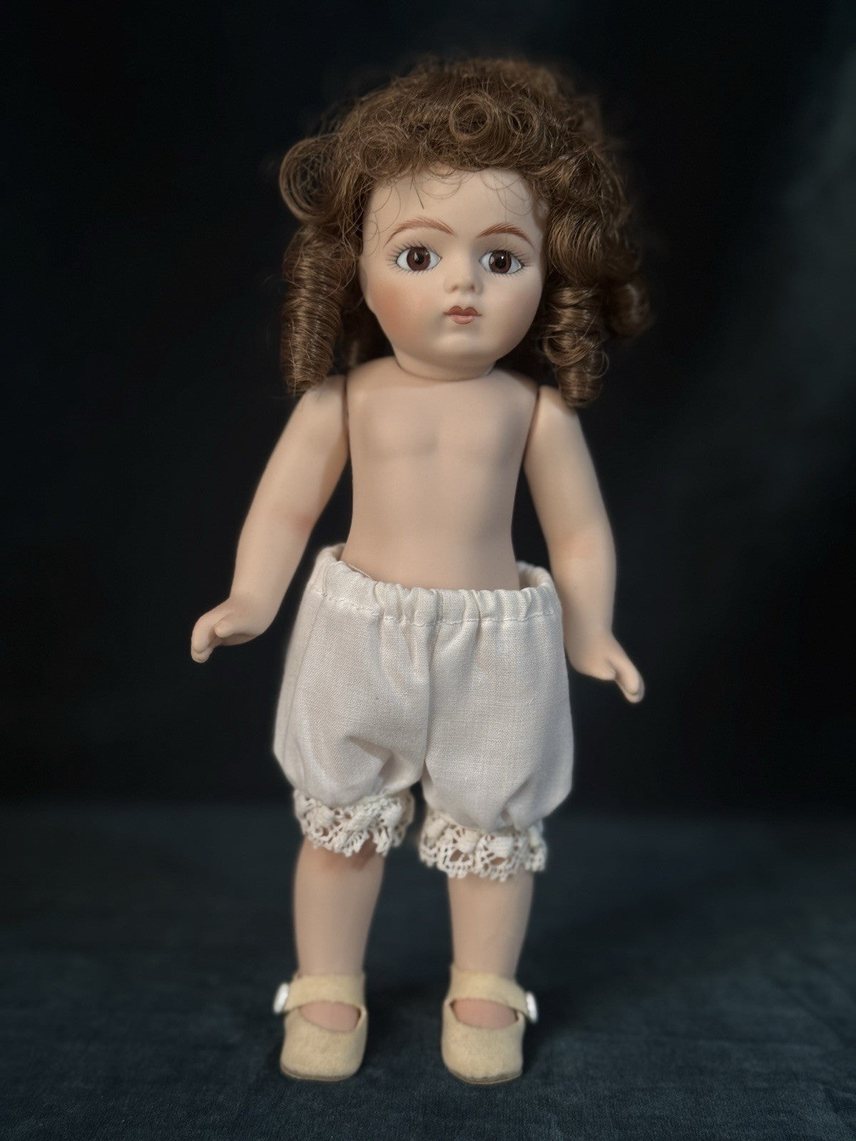 UFDC Artist Judy Vorhees All Bisque Reproduction Of Antique French Bru Jne Doll
