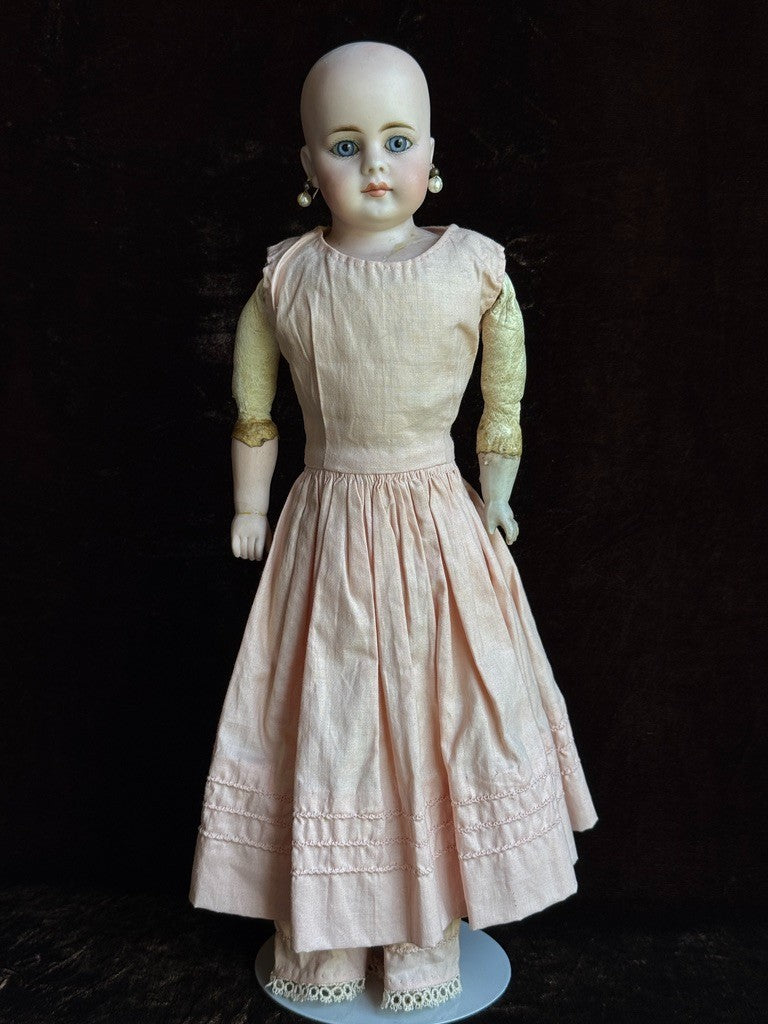 Antique German 16” Gebrüder Kuhnlenz 50 Simon Halbig Belton Bisuqe Head Doll