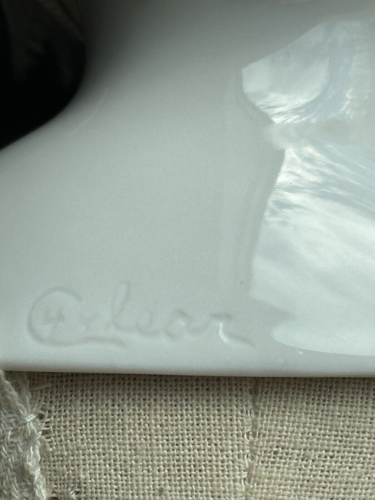 Rare 12.5” Vintage 1948 Emma Clear Signed Stuart Baby China Doll Glass Eyes