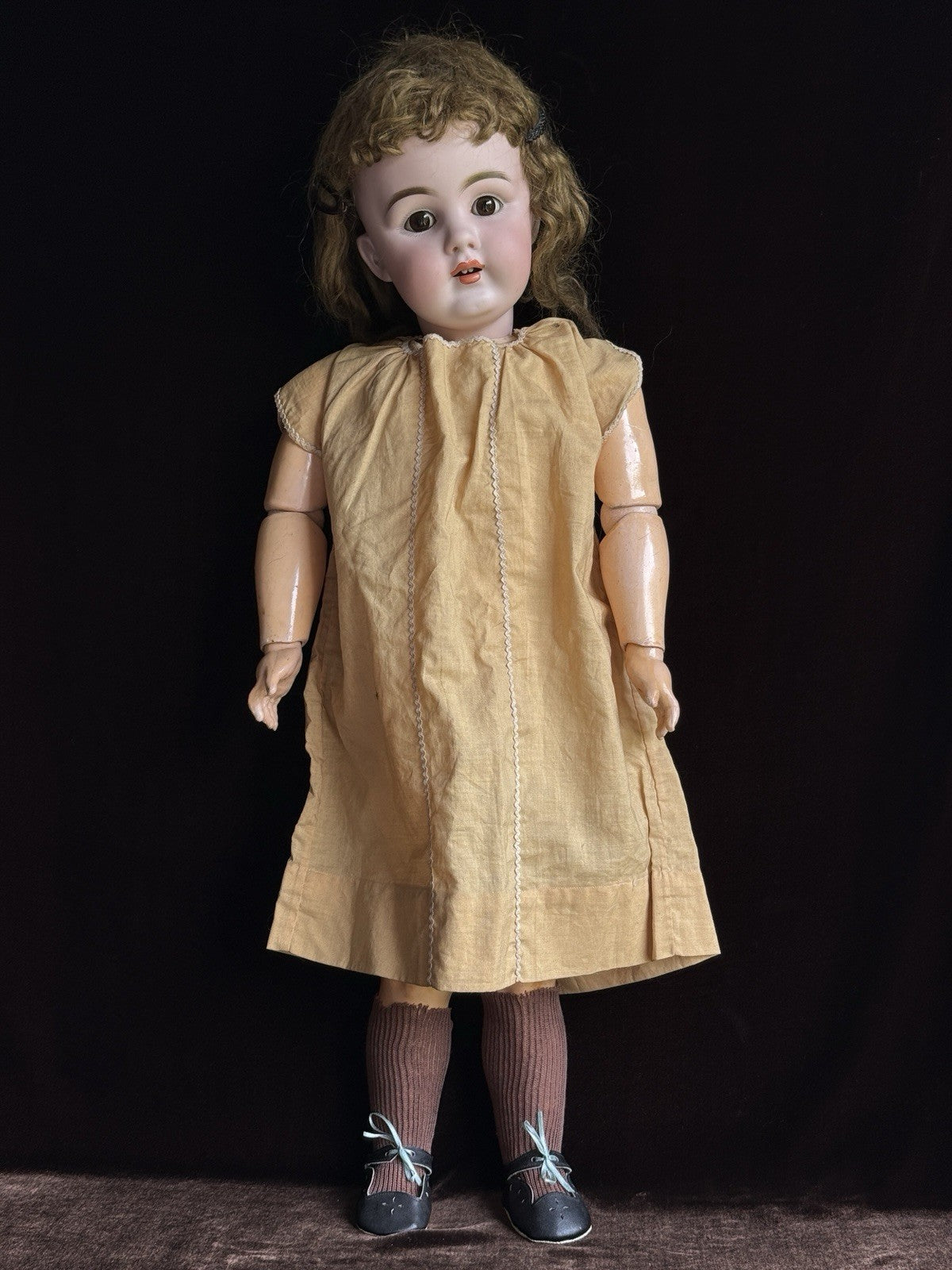 Rare Antique German 27.5” Kestner 156 Bisque Head Doll
