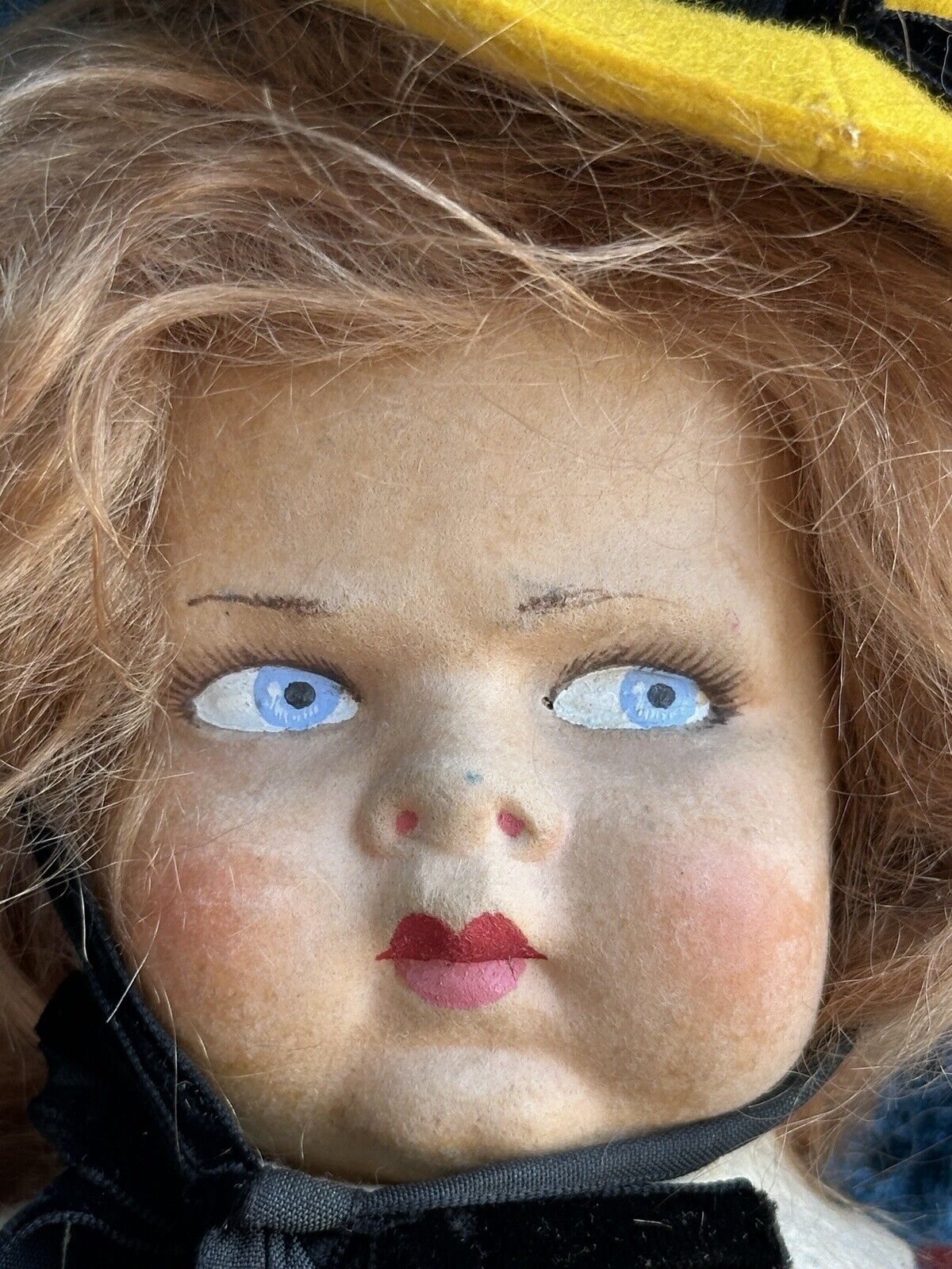 Vintage Italian Lenci Grugnetto 1500 Series Felt Grumpy 17.5” Doll