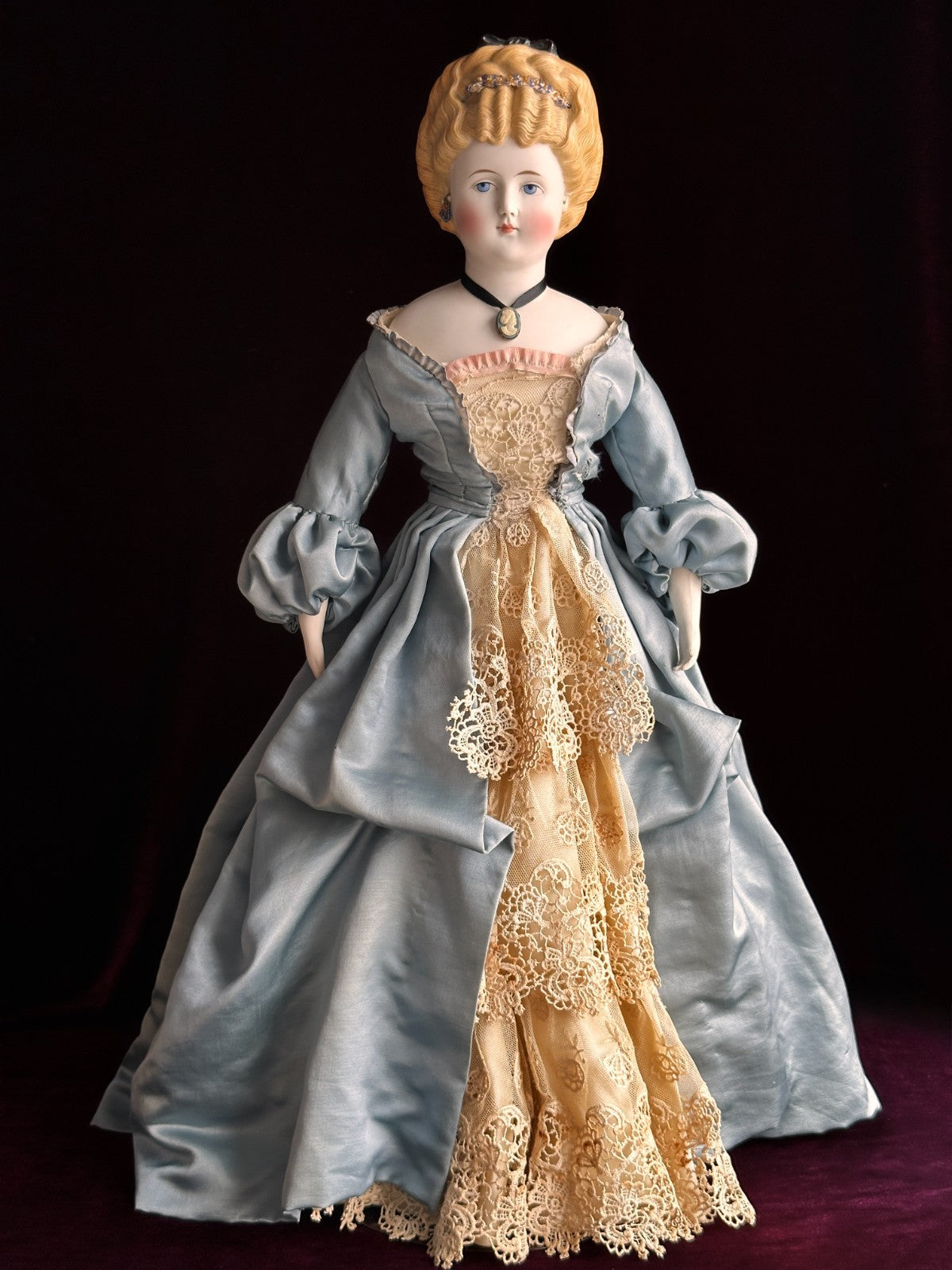 Rare Antique German 21” Bisque Parian China Fashion Doll