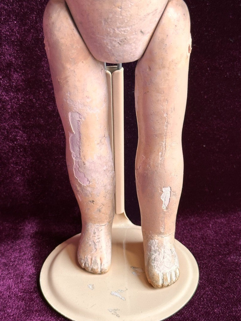 Antique French 11.5" Tout en Bois Wood Doll – Motschmann Type Body
