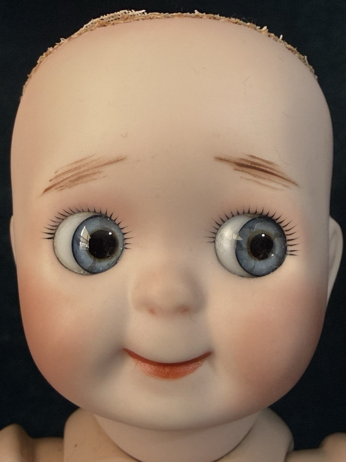 Lot Of 2 Vintage Reproduction of Antique German JDK 221 Googly Eyes 10” Dolls