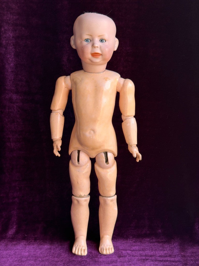 Antique German 15.5” Simon Halbig 1428 Bisque Head Toddler Character Doll