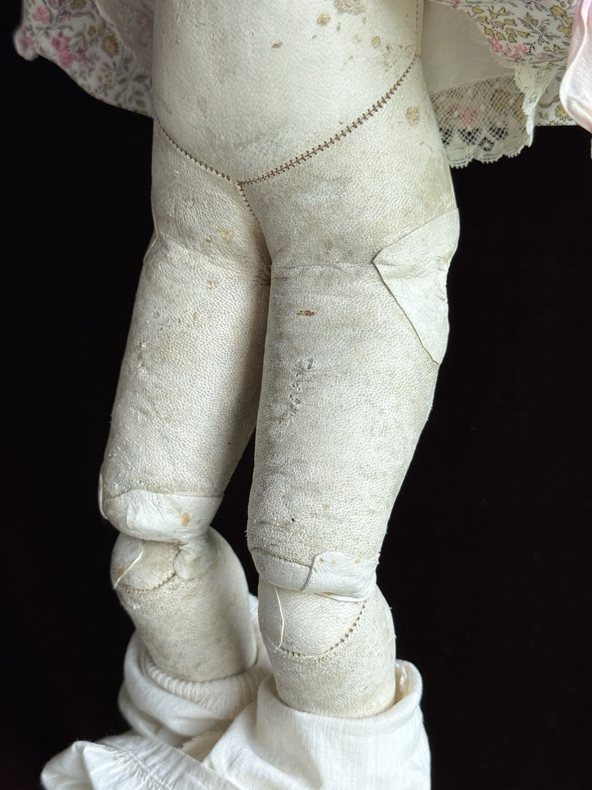Antique German 17.5” Early Kestner 166 Bisque Shoulder Head Doll