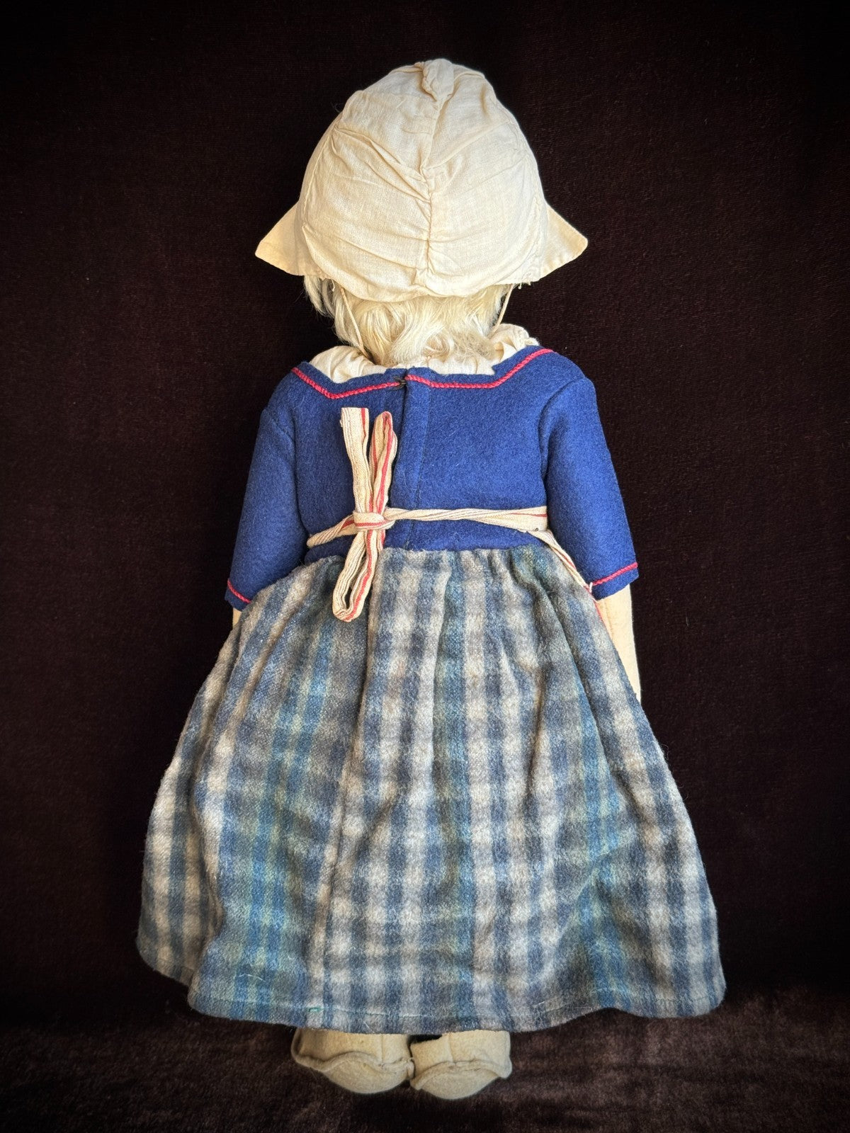 Rare Antique German 18.5” All Original Steiff Dutch Girl Doll