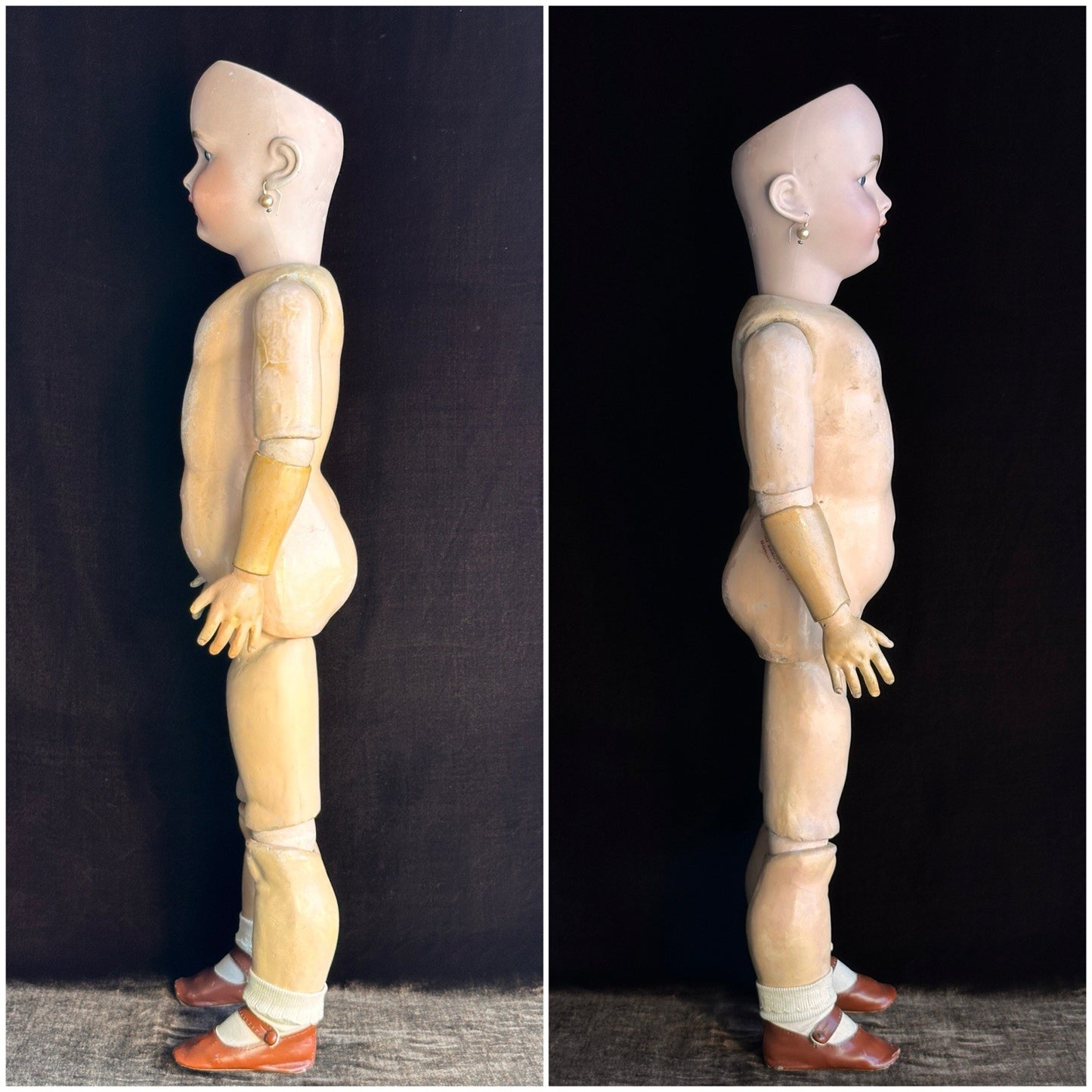 Antique German 30” Simon Halbig Heinrich  Handwerck Bisque Head Doll