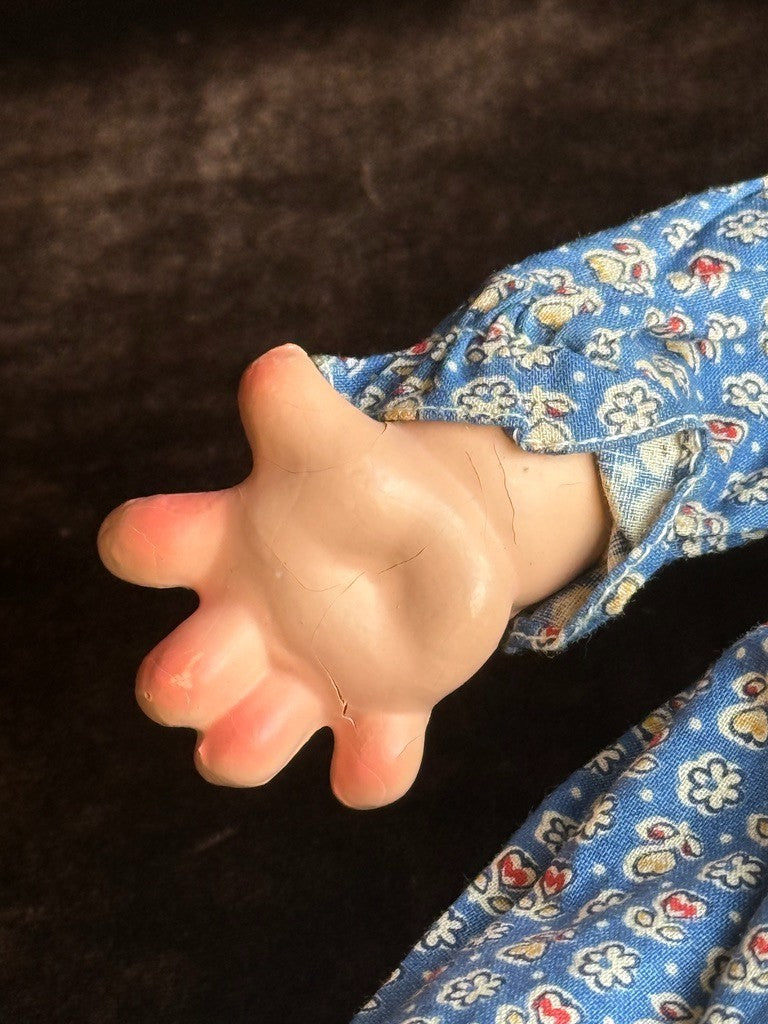 Vintage American Ideal 12.5" Baby Snooks Flexy Doll Fanny Brice Doll with Tag