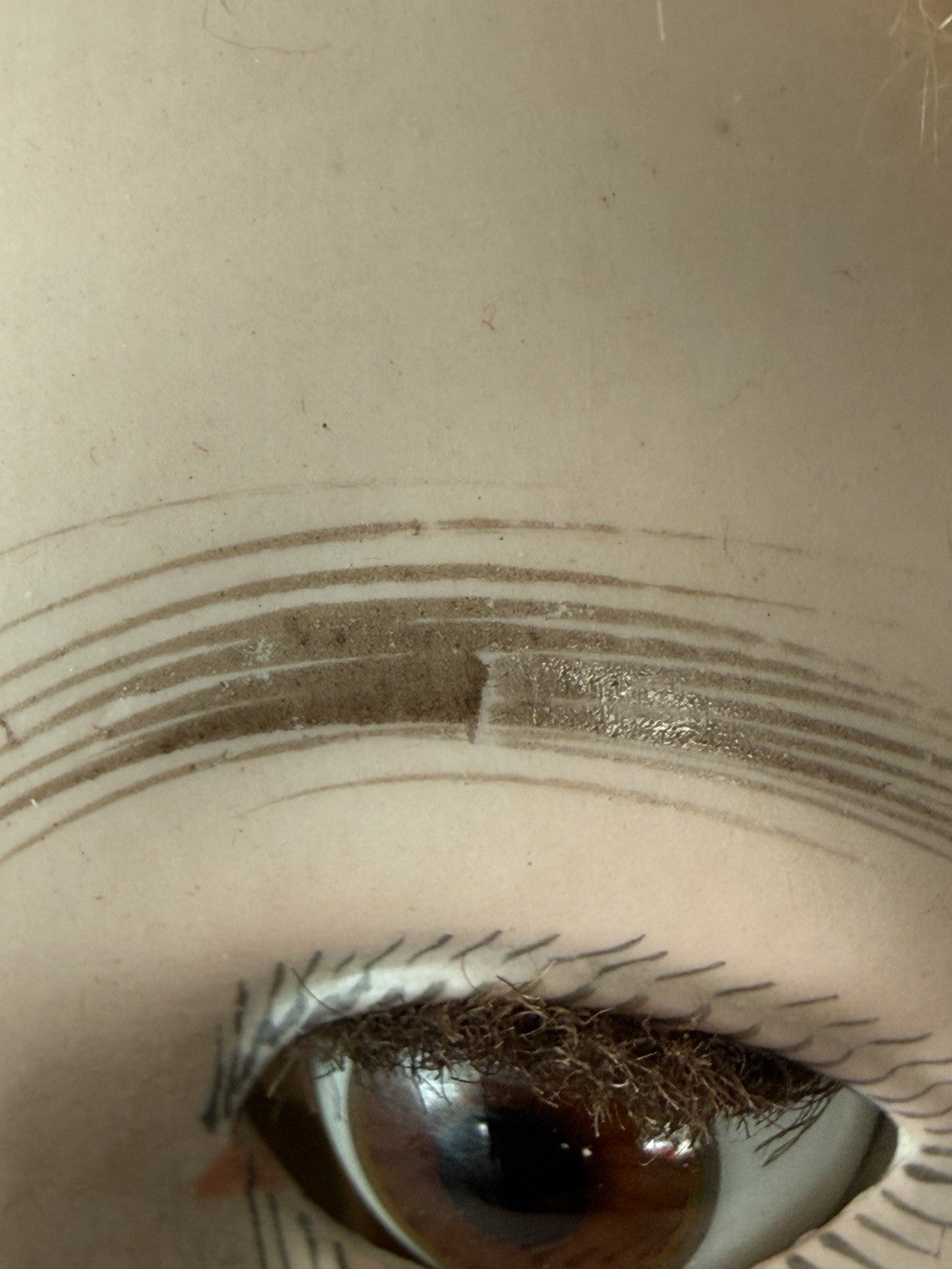 Antique German 23” Queen Louise Doll Bisque Head Composition Body