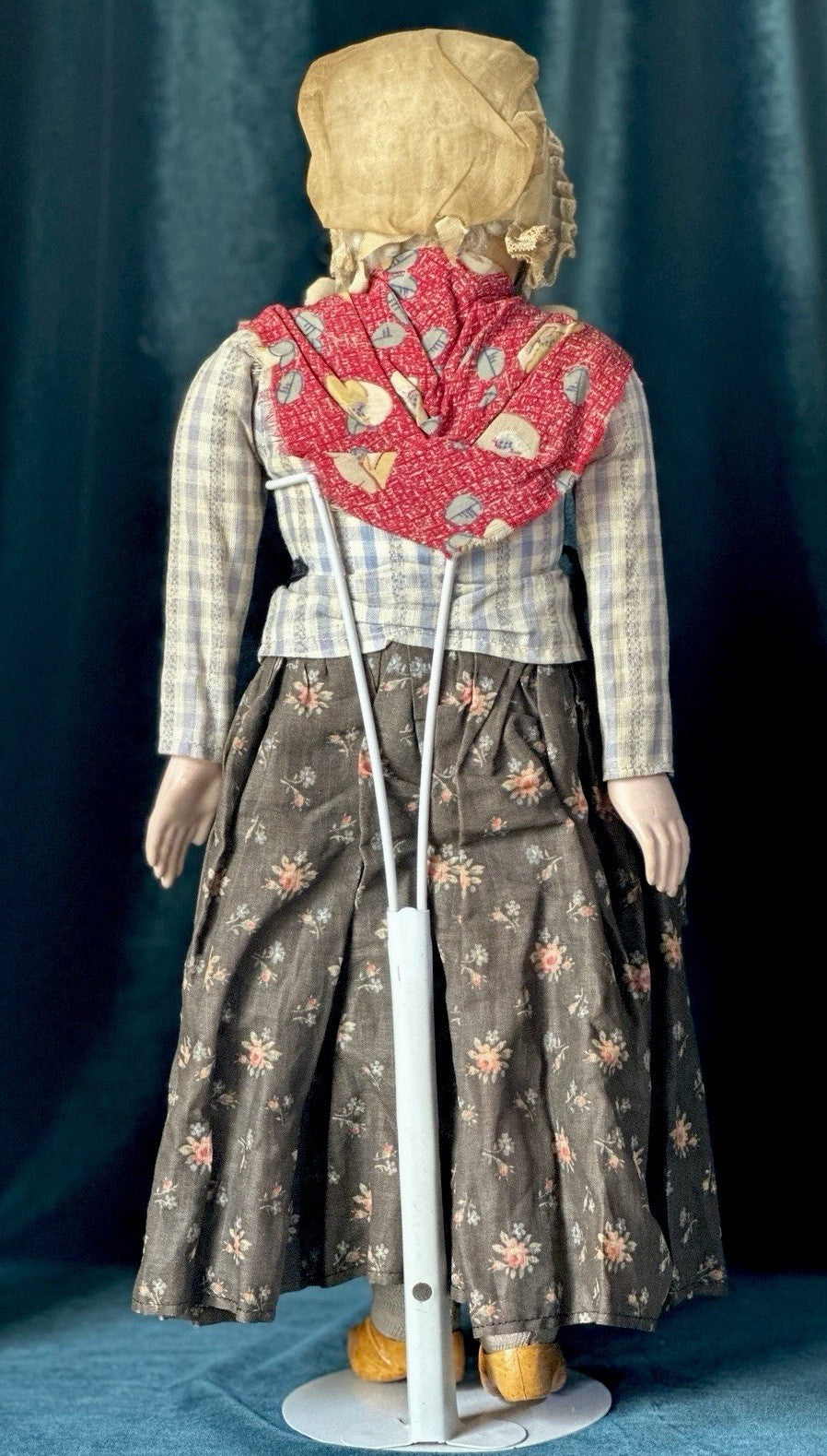 Lot Of 2 Large Antique 1940’s (?) French  Ravca Cloth  19” Dolls