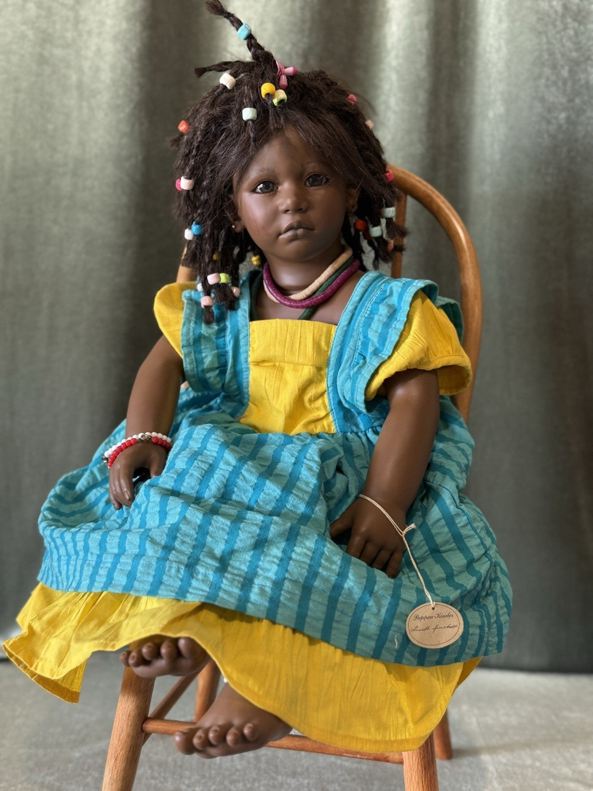 Collectible Vinyl Annette Himstedt 26” Ayoka African American Doll