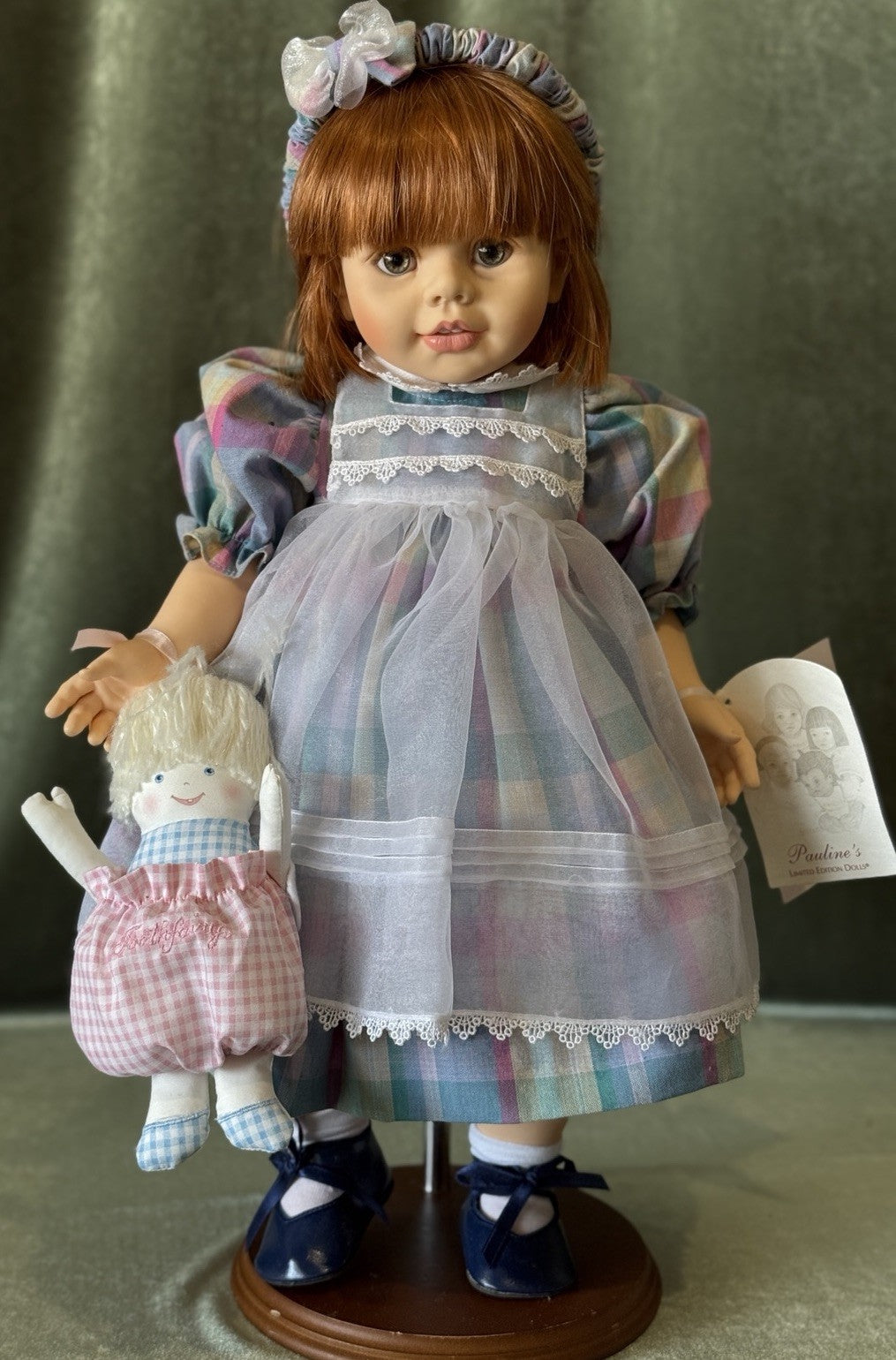 MIB Pauline Bjonness Vinyl 18” Doll “Stephanie" Box/COA/Tag