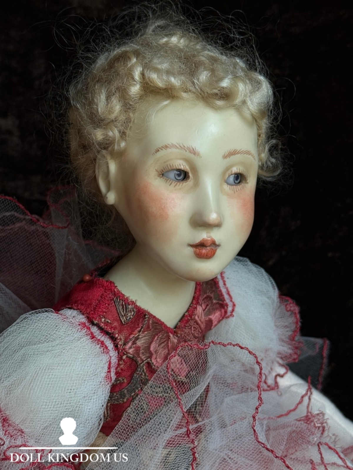 OOAK Collectible Judith & Lucia Friedericy Ballerina Wax Over Porcelain Doll