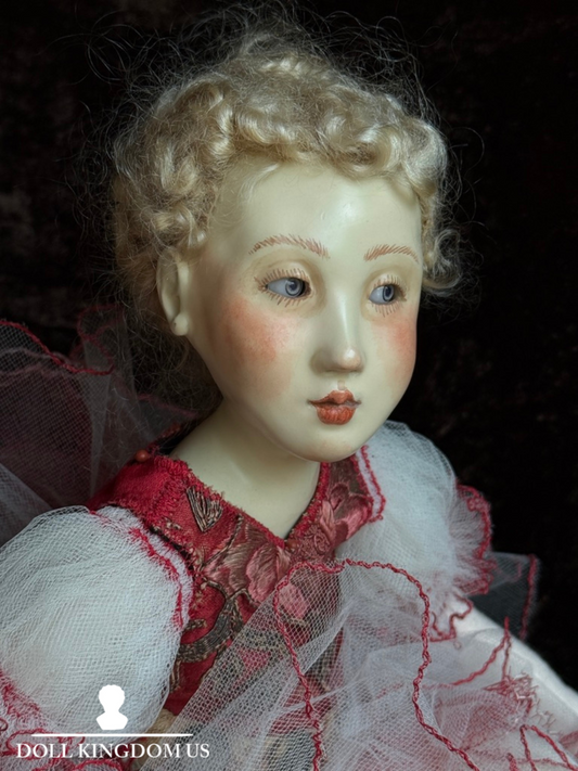 OOAK Collectible Judith & Lucia Friedericy Ballerina Wax Over Porcelain Doll