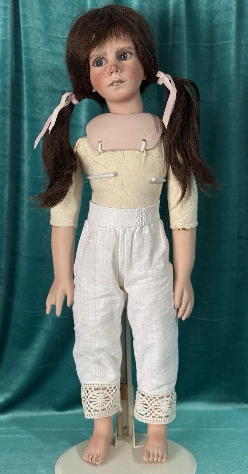 OOAK Porcelain 25” Doll “Angry Clementine” By German Artist Grossle-Schmidt