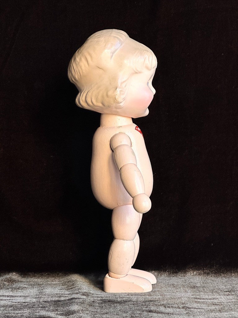 Vintage 9.75" Cameo Kallus Margie Composition/Wood Doll