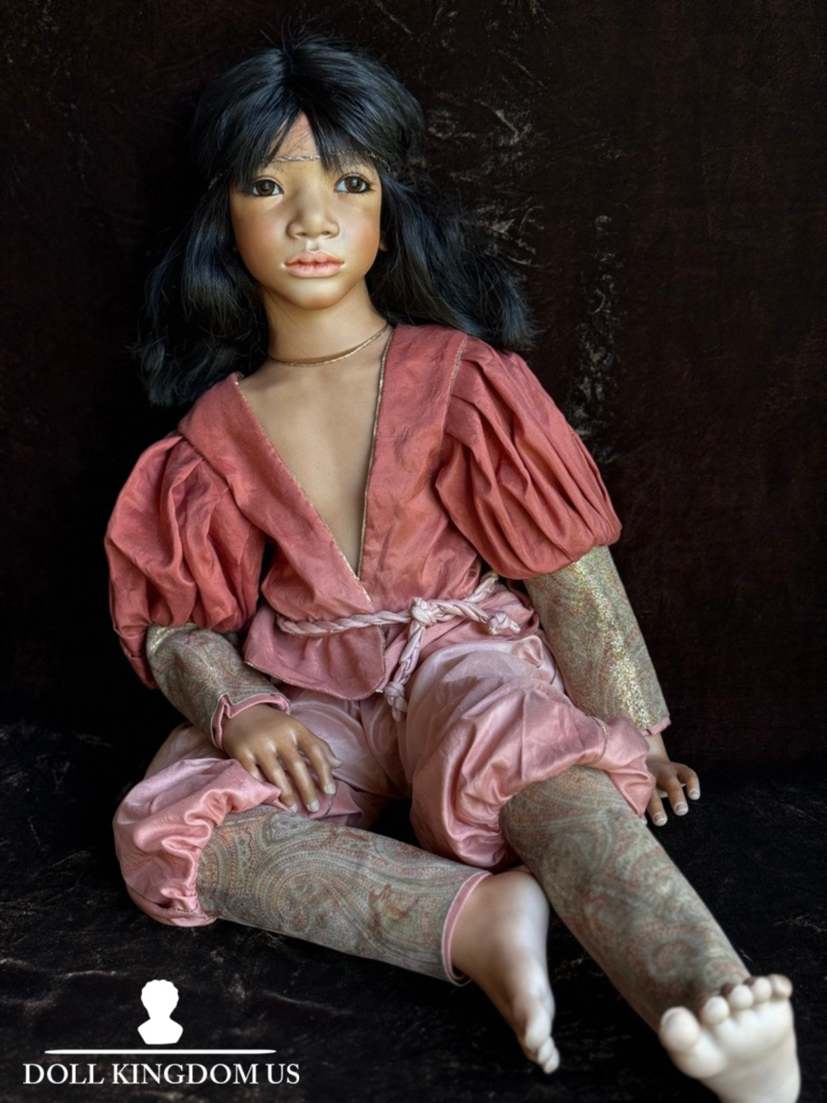 Rare Lifelike Annette Himstedt 29” Porcelain Doll Jondal New in Box LE 70