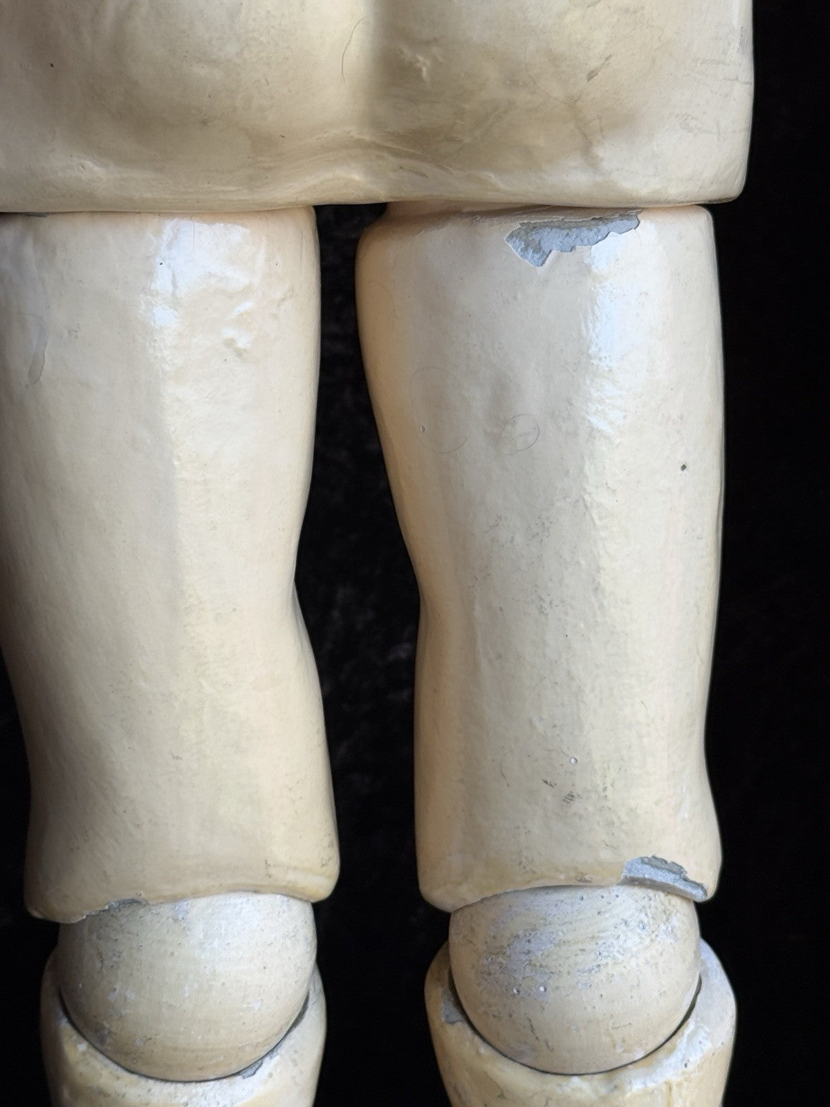 Large Antique German 30” Walkure Doll Bisque Head Composition Body