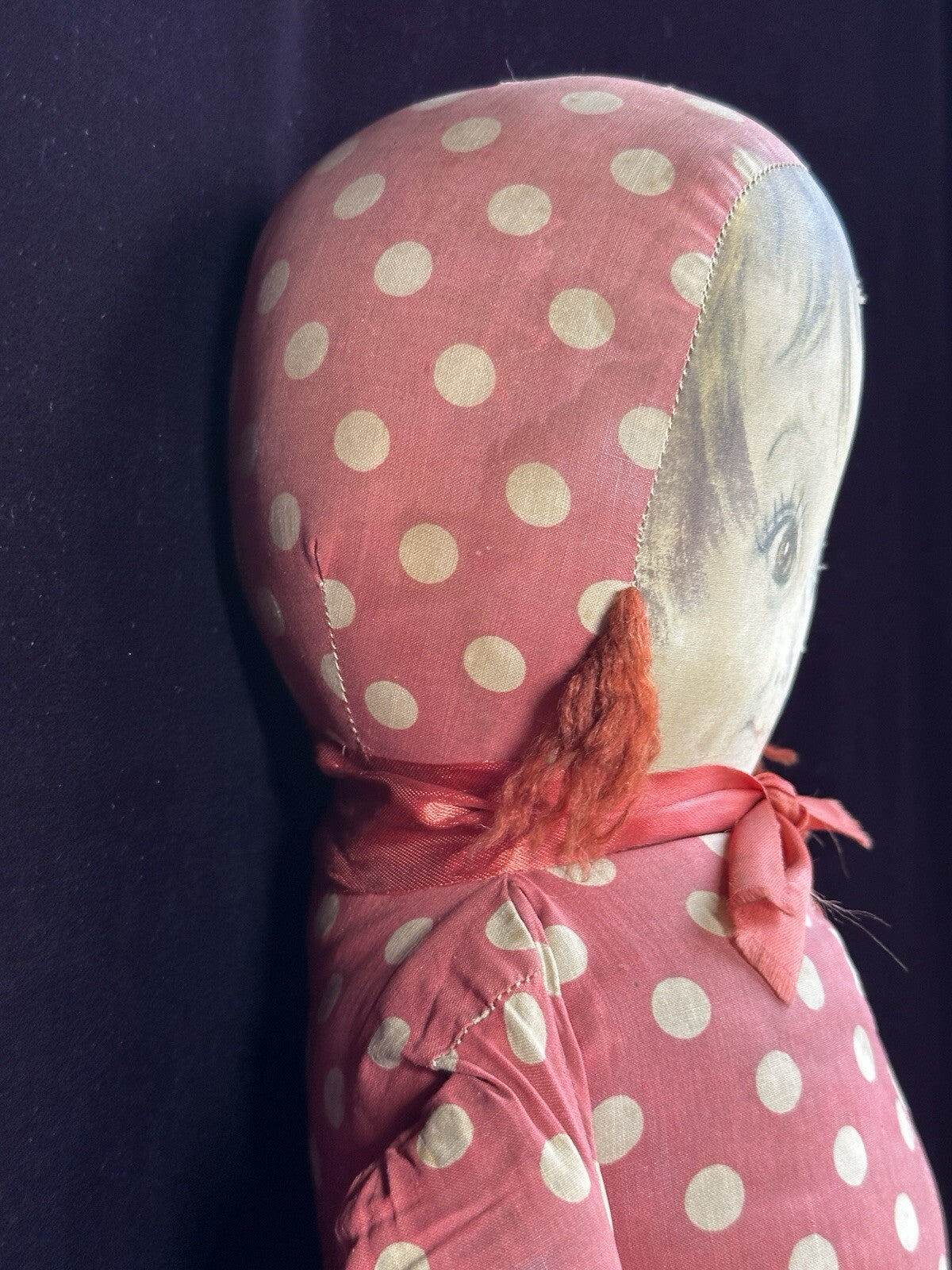 Rare Large 22” Georgene Averill Maud Tousey Fangel Cloth Doll