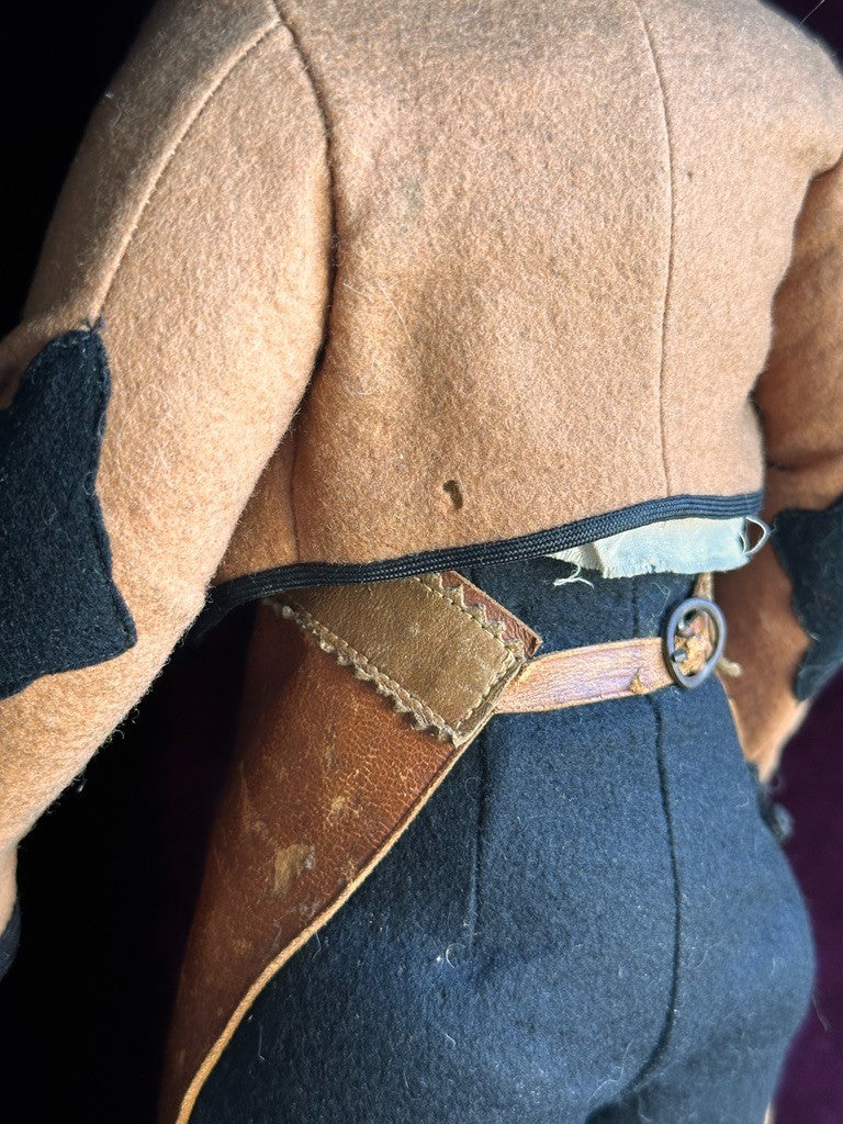 Rare Vintage Spanish TAF Talleres Arte Fuste Cowboy/Gaucho Lenci Style Felt Doll