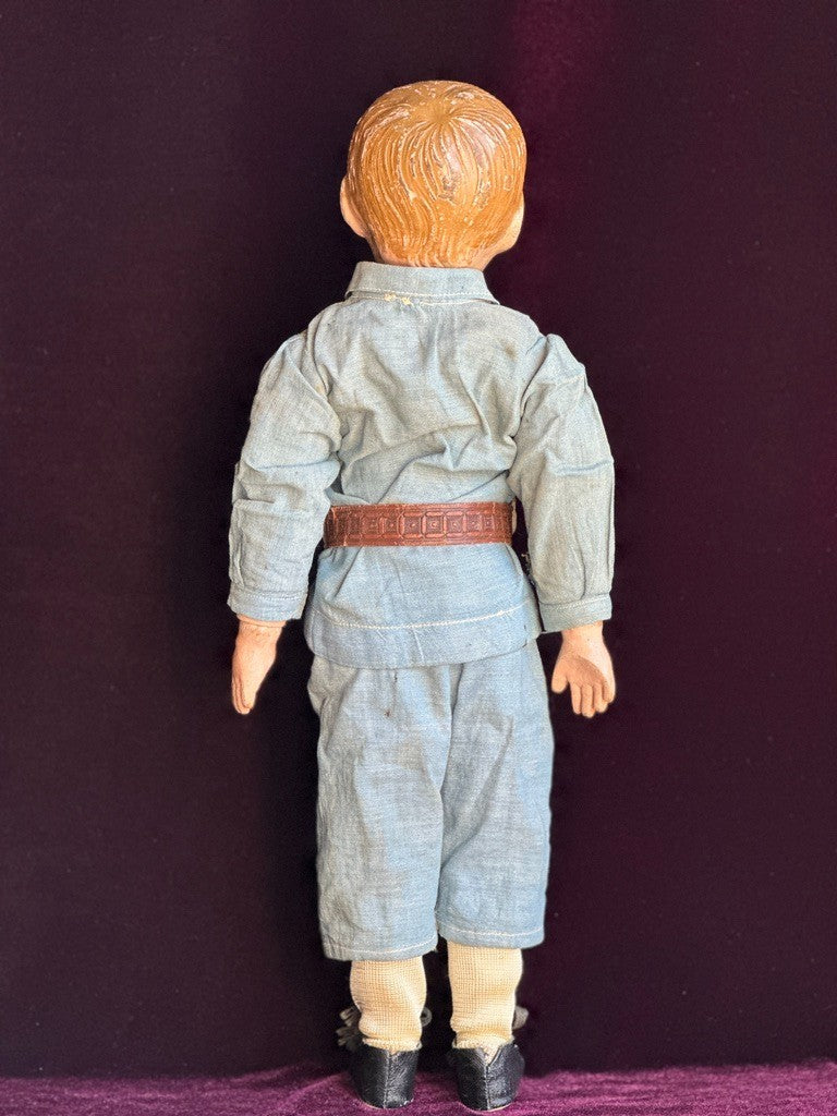 Antique American 16” Schoenhut 204 Series Wooden Boy Doll Carved Hair