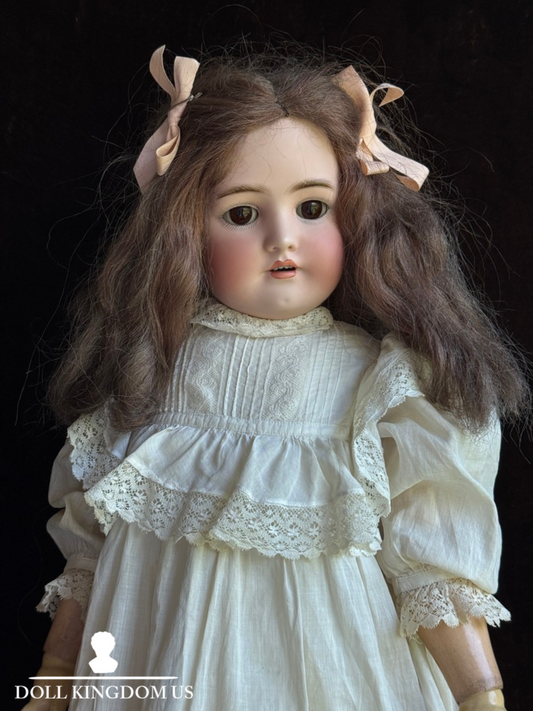 Antique German 29” Simon Halbig  Heinrich Handwerck Bisque Head Doll