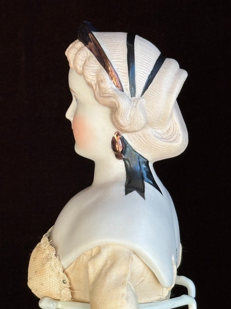 Vintage 19” Ruth Bartlome Porcelain Reproduction of Parian Fashion Lady Doll