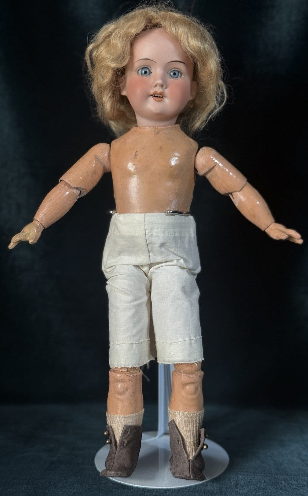 Antique German Armand Marseille DRGM 13.5” Doll Bisque Head Composition Body