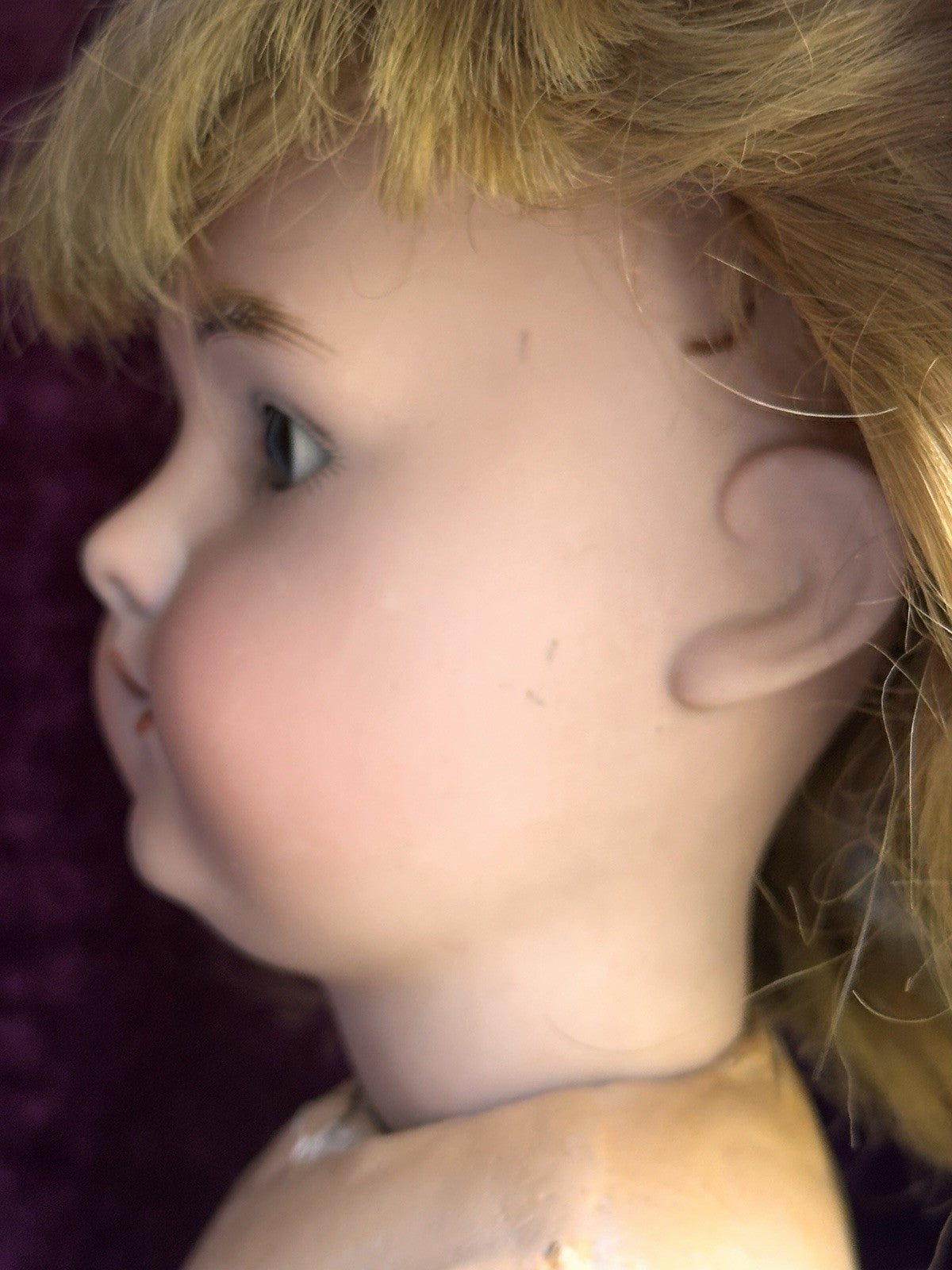 Antique German Armand Marseille 23” Princess Doll Bisque Head Composition Body