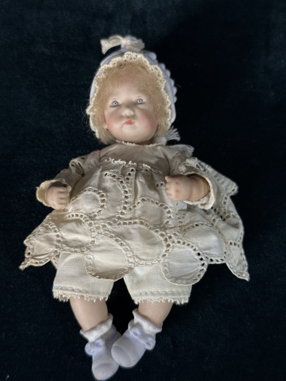 Rare All Porcelain Annette  Himstedt 5” Doll “Mili” Winzlingen Collection