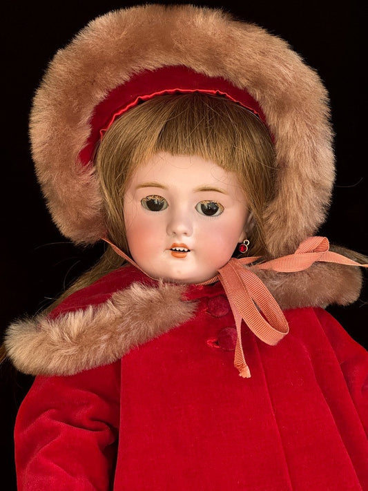 Antique German French 15” Tete Jumeau Dep Bisque Head Doll Working Crier