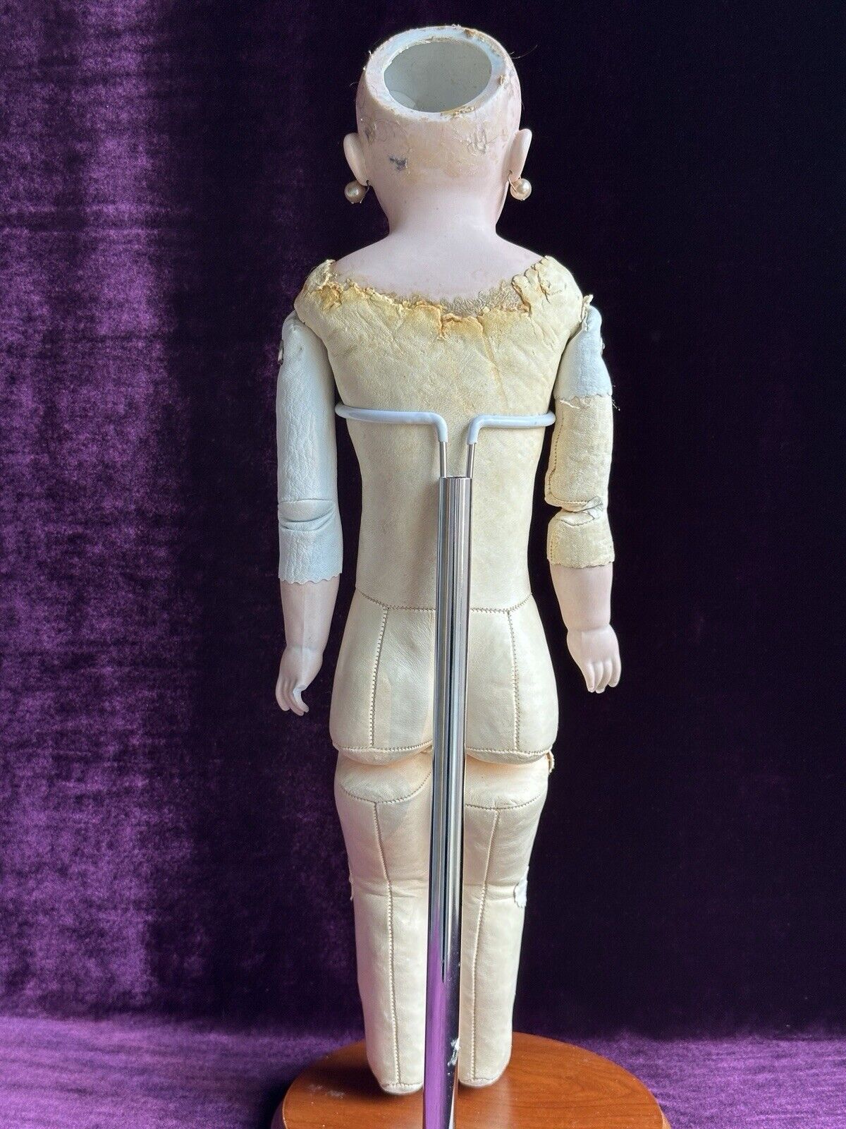 Antique German 21” Early Simon Halbig Bisque Shoulder Head Doll