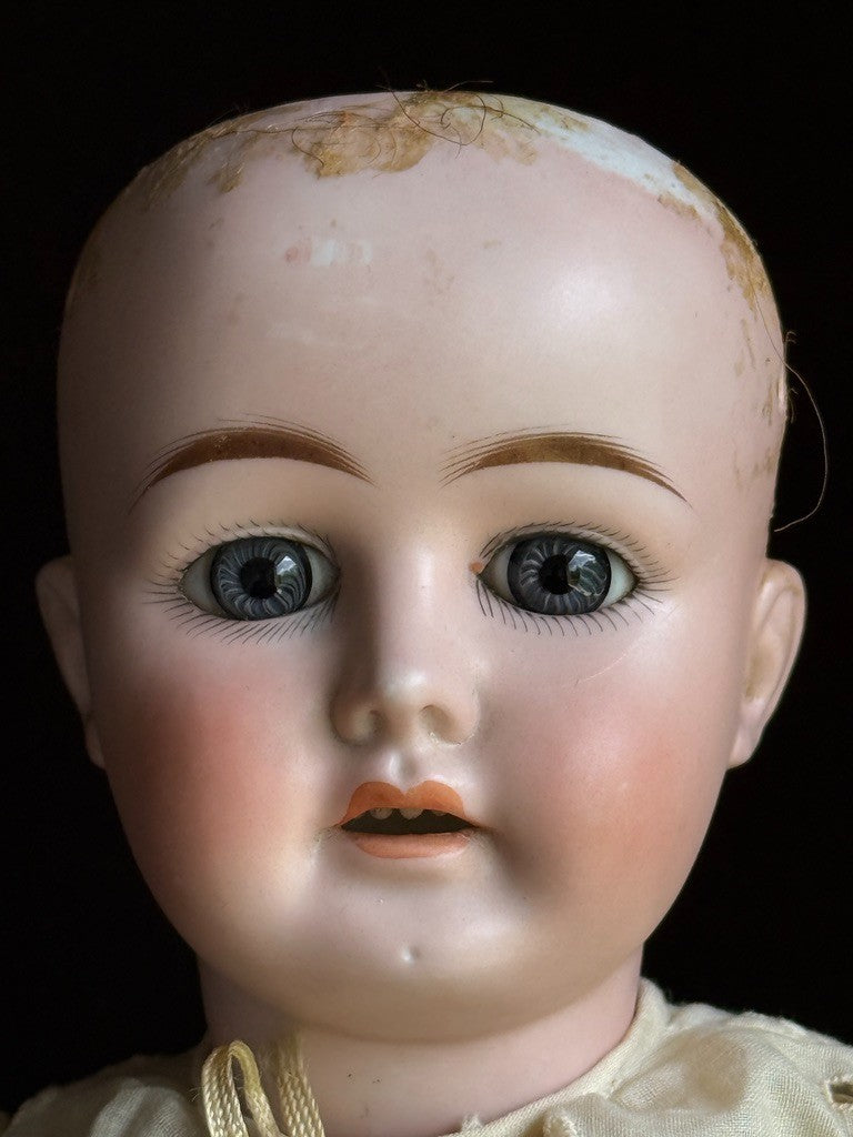 Unidentified 19" Antique German (?) 1902 Bisque Head Doll