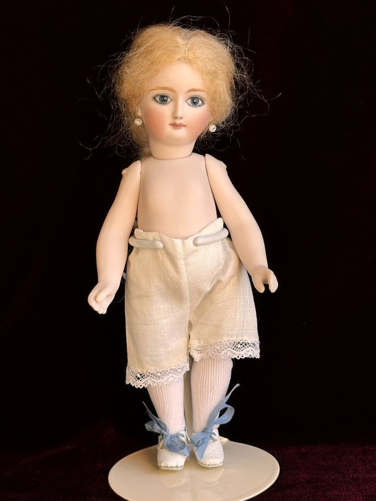 All Porcelain 7.5” UFDC Artist Reproduction of Antique French Mignonette Doll