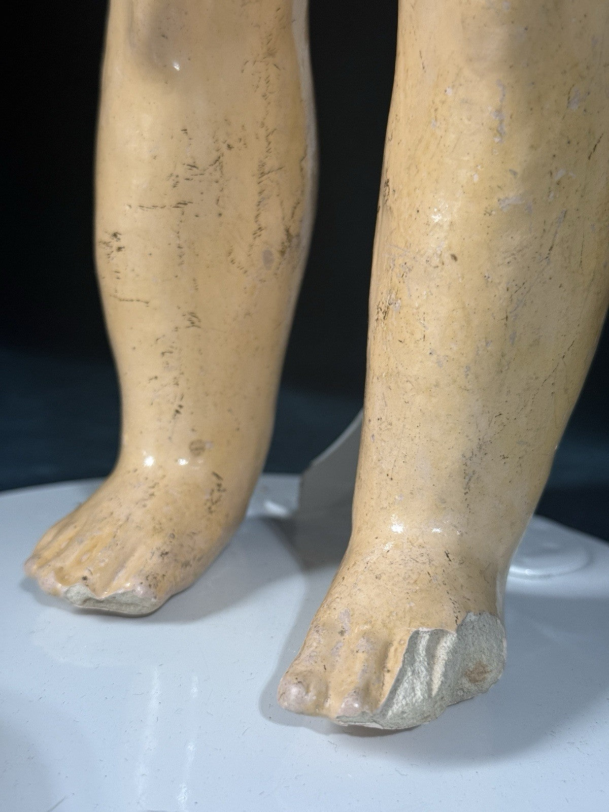 Rare Antique American James Scholly Taft 24” Doll Mold D.A. 6 Bisque Head