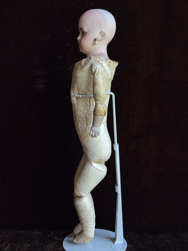 Antique German 16” Gebrüder Kuhnlenz 50 Simon Halbig Belton Bisuqe Head Doll