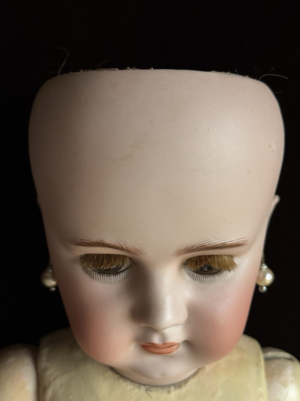 Large Antique German French 30” Tete Jumeau Simon Halbig Dep Bisque Head Doll