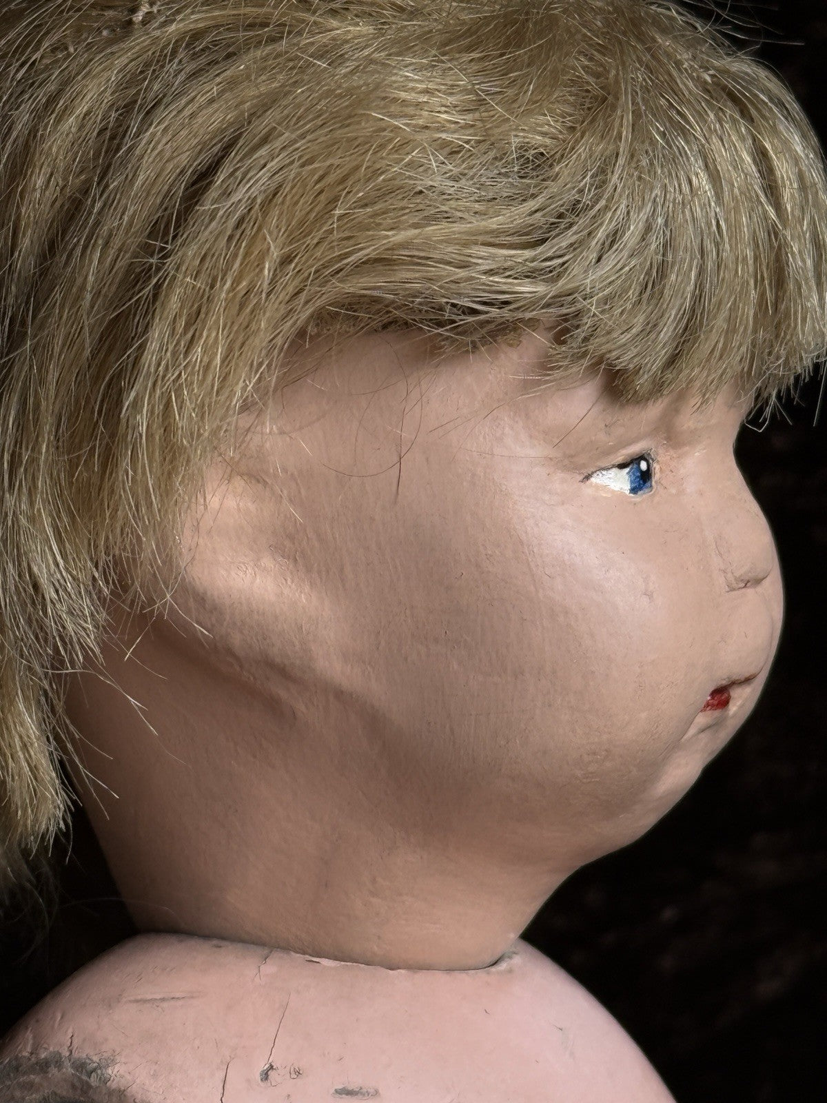 Antique American 15” Schoenhut Wooden Boy Doll