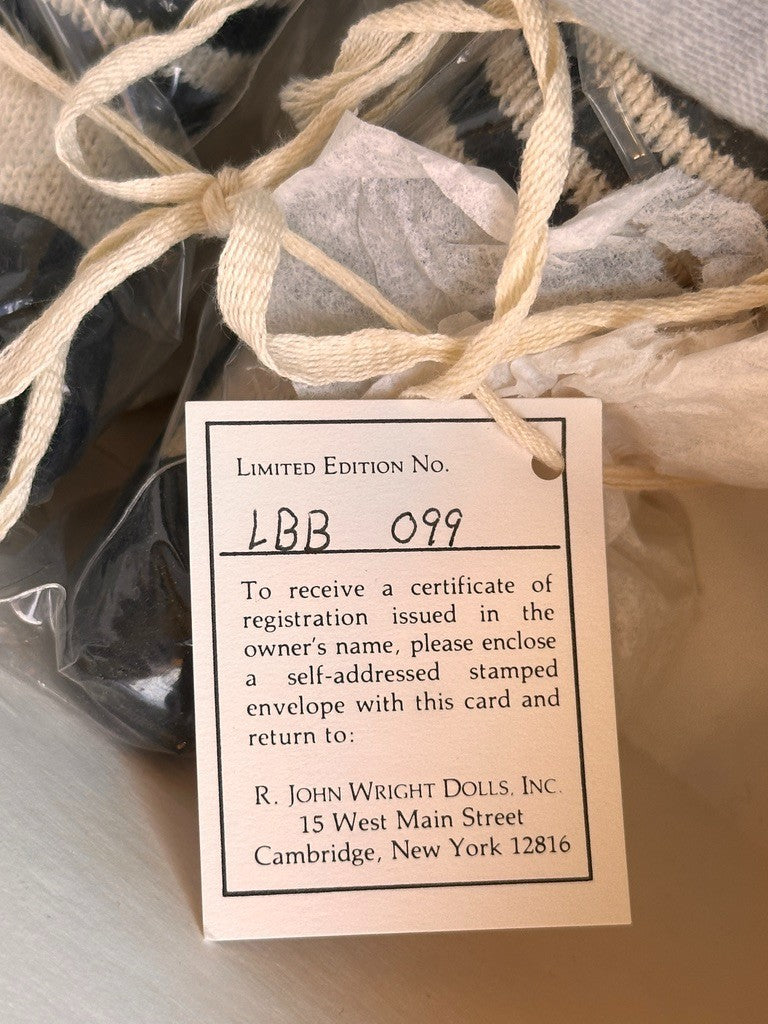 MINB John Wright 17" Little Boy Blue Cloth Felt Doll Nursery Rhyme Series LE 100